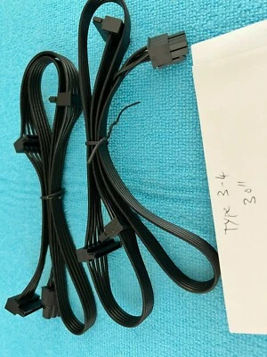 2X  Corsair  6 Pin to 3x SATA Drive Cable For Corsair HX1200 SERIES ,ORIGINAL - Image 1 of 4