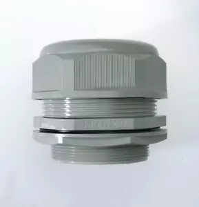 Glándula Cable Nylon Gris M75 IP68 56-66mm Diámetro Cable. con tuerca de seguridad y lavadora EV solar - Imagen 1 de 2