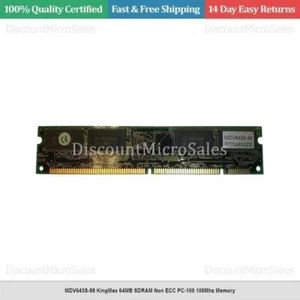 MDV643S-88 KingMax 64MB SDRAM Non ECC PC-100 100Mhz Memory - Picture 1 of 1