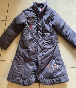 Deux Par Deux Coat Jaket girls size 7 Flower - Picture 1 of 4