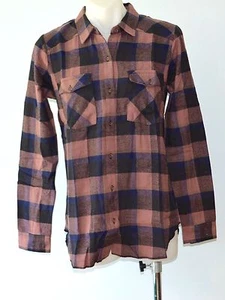 RVCA Ladies Long sleeve shirts - CHECK - SIZES - S, M, L & XL - NEW - Picture 1 of 12