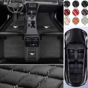 For Ford Mustang 1994-2024 Car Floor Mats Custom Front&Rear Auto Carpets Liners - Picture 1 of 27