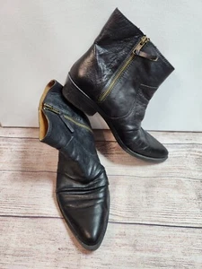 Nine West Women Vintage America Collection Ankle boots Size 6M black leather - Picture 1 of 13