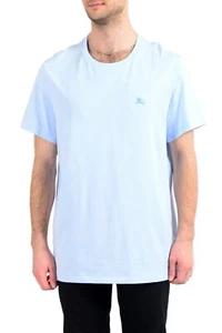 Burberry Men's Light Blue Crewneck T-Shirt US 2XL IT 56 - Picture 1 of 6