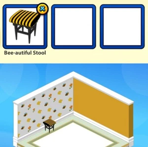 2021 Ganz eStore PATIO PLANT MYSTERY BOX Webkinz: Bee-autiful Stool (seating!) - Picture 1 of 2