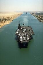 Desert Storm Photo   ---  USS Dwight D Eisehower  in Suez Canal