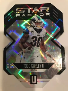 2018 NFL UNPARALLELED TODD GURLEY STAR FACTOR DIE-CUT INSERT LA RAMS - Picture 1 of 2