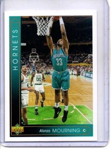 1993-1994 UPPER DECK #333 ALONZO MOURNING CHARLOTTE HORNETS (HALL OF FAMER) - Imagen 1 de 2