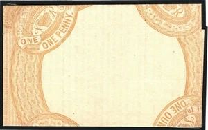 GB 1d POSTAL STATIONERY ESSAY 1837 Cover 1d Dickinson *SILK-THREAD VARIETY* 921e - Picture 1 of 9