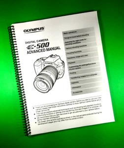 Owners Manual for Olympus Evolt E-500 Camera 216 Pages W/Clear Covers! - Picture 1 of 1