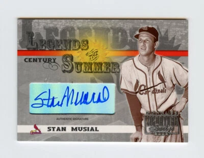 Stan Musial 2003 Donruss Signature Legends Of Summer /100 Century Autograph Auto - Image 1 of 2