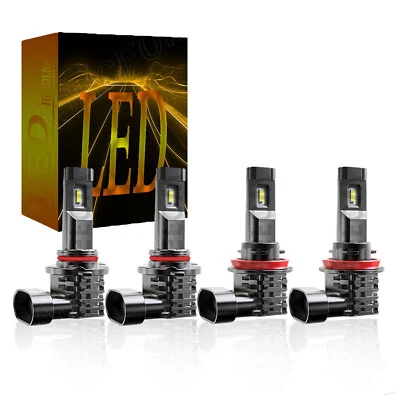 For 2019-2021 2022 Ford Ranger LED Headlight High-Low Beam Bulbs Kit 6000K 4x - Image 1 of 4