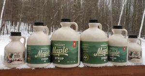Pure Vermont Maple Syrup-1/2 Gallon-Grade A-Amber-Rich-Award Winning - Picture 1 of 4