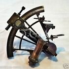 Antique Vintage Heavy Brass Nautical Sextant 8"  Henery Barrow & CO. London Gift
