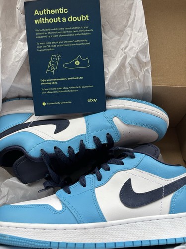 Air Jordan 1 Low UNC blu taglia 7