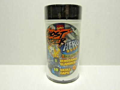 Vintage Marvel Ghost Rider Hero Caps Skullfire Pog Pack - New & Unopened - Image 1 of 2