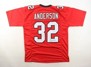 Jamal Anderson Signed Atlanta Falcons Jersey (PSA QR Code) Mr. Dirty Bird / R.B. - Picture 1 of 6