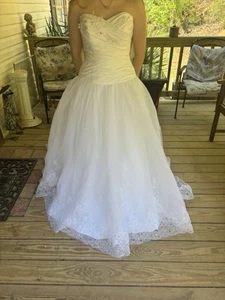 David Bridal Wedding Dress - Picture 1 of 10