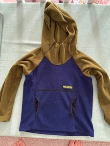 Melanzana Micro Grid Hoodie Kids Extra Small Green Pullover Fleece Colorado - Picture 1 of 3