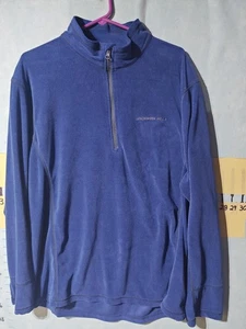 Jackson Hole Pullover Mens XL Blue Quarter Zip Performance Fleece Long Sleeve - Picture 1 of 13