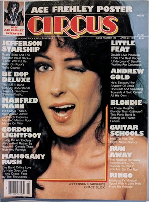 Circus Magazine April 1978 Starship, KISS, Little Feat, Blondie, KISS Poster VTG - Image 1 of 4