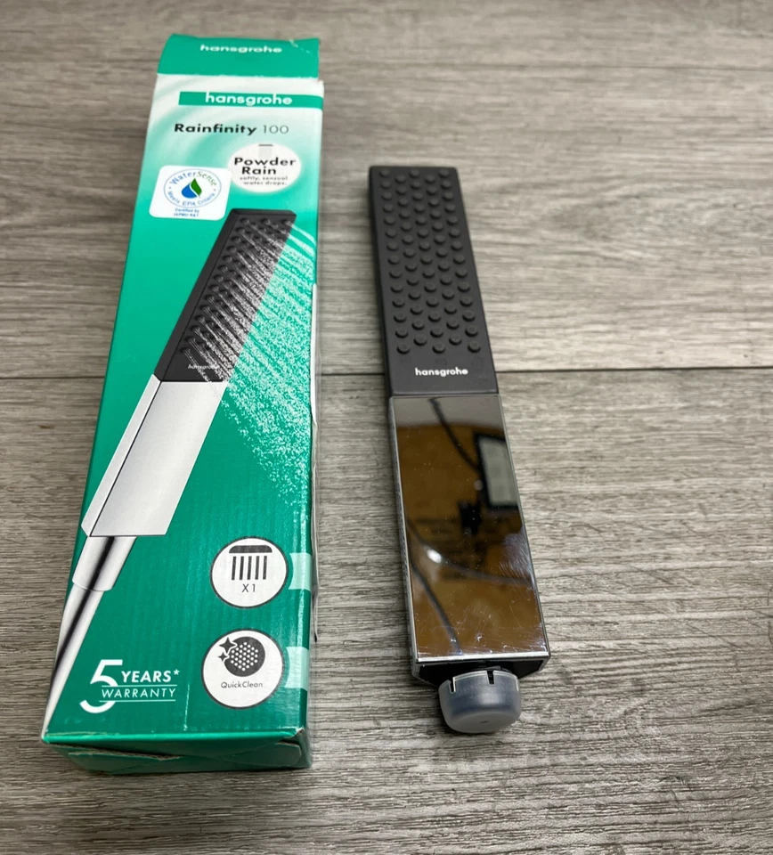 Hansgrohe 26863001 Rainfinity 1,5 GPM Ducha de Mano Función Única LEER Foto 1 de 2