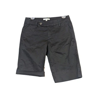 Bermudas CAbi tiro medio pantalones cortos talla 4 negros con solapa bolsillos traseros Foto 1 de 4