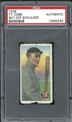 1909 T206 Ty Cobb (Bat Off Shoulder)  Polar Bear PSA Authentic - Image 1 of 2