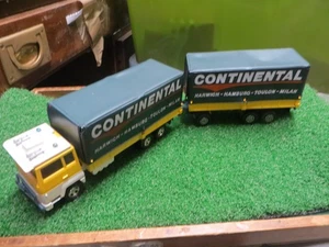 VINTAGE MATCHBOX SUPER KINGS FORD TRANSCONTINENTAL TRUCK & TRALER K-21 UK VGC - Picture 1 of 14