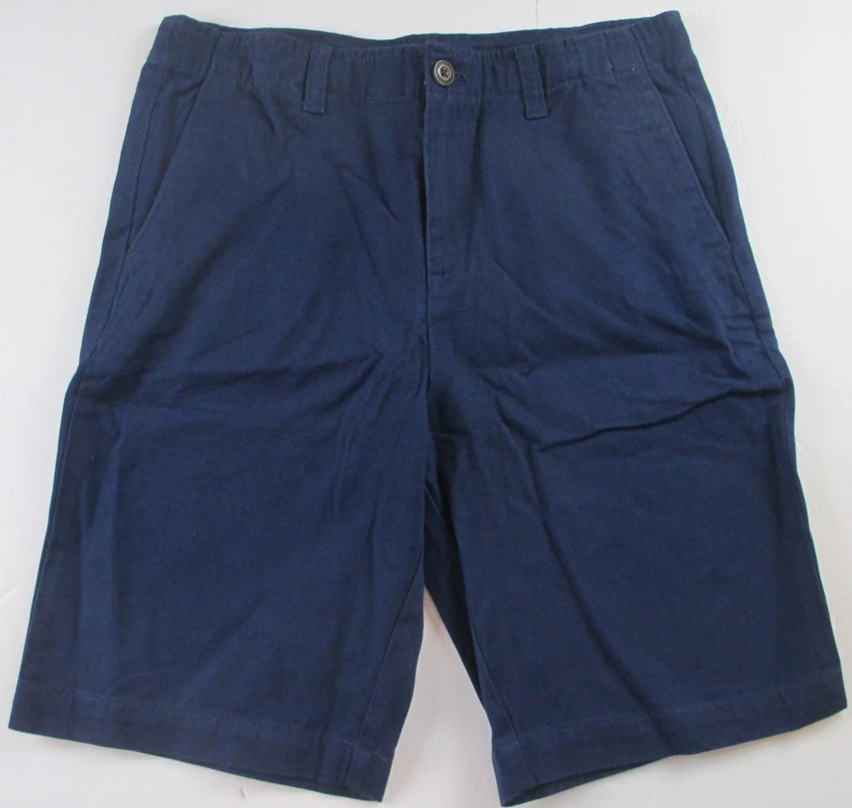 LANDS END Deep Sea Uniforme Escolar Frente Plano Algodón Cadete Pantalones Cortos Niños 16 NUEVO Foto 1 de 4