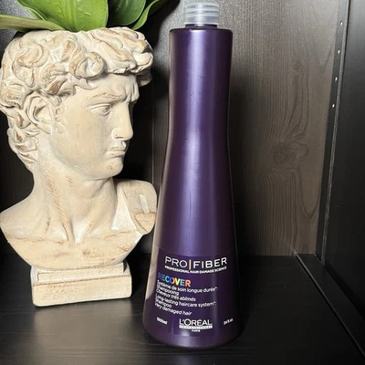 L'Oréal Pro Fiber Recover Shampoo 1000 ml / 34 oz NEW Purple Bottle - Image 1 of 3