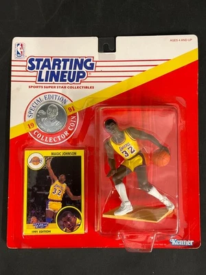 Starting Lineup NBA Special Edition Coin Magic Johnson Action Figure 1991 NICE! - Image 1 of 4