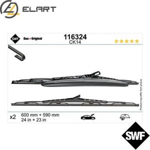 WIPER BLADE 116324 FOR BMW 5E34 M43B18 M40B18 1.8L 4cyl 5 E34 S38B38 3.8L 6cyl - Picture 1 of 10