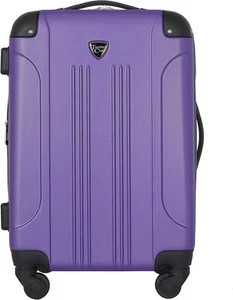 Travelers Club Chicago Hardside Expandable Spinner 20" Carry-On, Purple - Picture 1 of 9