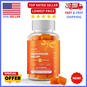 Amberen Menopause Relief Gummies – Hot Flashes, Hormone Balance, 60 Count - Picture 1 of 16