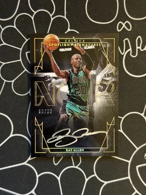 2024 Panini Noir Ray Allen прожектор подписи на карточке с автографом /99 CELTICS - Изображение 1 из 2
