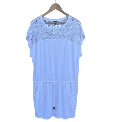 Talbots Mameluco Blanco Natación/Playa Cubrimiento Talla XL NUEVO Foto 1 de 4