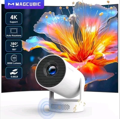 Magcubic Projector HY300 PRO 4K Android 11 Dual Wifi6 BT 5.0 260 ANSI 1080P - Image 1 of 4