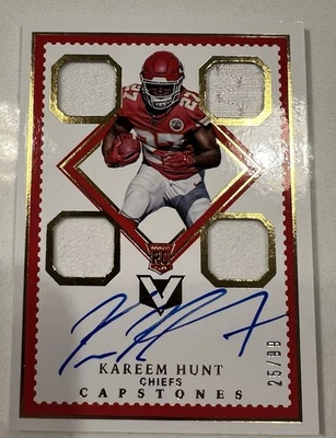 Kareem Hunt 2017 Panini Vertex - Rookie Capstones /99 - Image 1 of 2