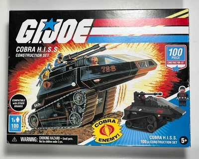 NIB G.I. Joe 100pc COBRA H.I.S.S. Construction Set, Box opened, Complete - Image 1 of 4