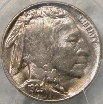 1929 BUFFALO INDIAN HEAD NICKEL BEAUTIFUL BRILLIANT LUSTER CHOICE+ *PCGS MS 65* - Image 1 of 4