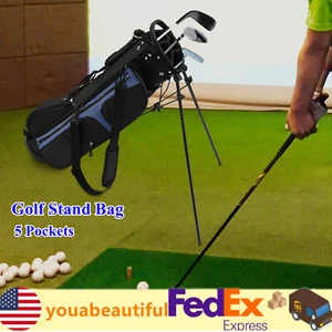 Bolsa de pie de golf con 3 divisores 5 bolsillos bolsas ligeras para palos de golf - Imagen 1 de 17