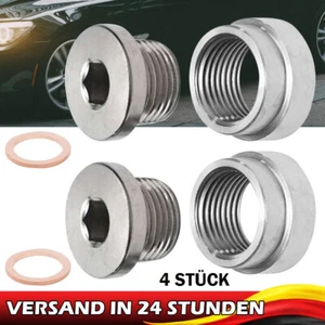 2 Set Einschweißgewinde M18x1.5 Lambdasonde Edelstahl mit Verschlussschraube - Bild 1 von 16