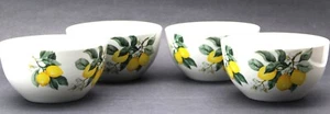 Royal Norfolk Lemon Bowls Lot of 4 Soup Cereal Microwave Dishwasher Safe Dia 5" - Picture 1 of 8