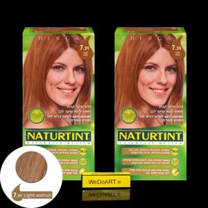 Paquete de 2 Naturtint Color de Cabello Permanente 7.34 Light Nogal - Imagen 1 de 1