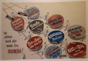 Columbia Top Motion Picture Releases 1945 Original Double-Sided Movie Print Ad - Picture 1 of 5