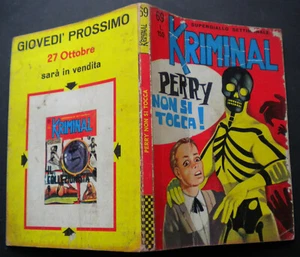 KRIMINAL 69/1966 "PERRY NON SI TOCCA!" FUMETTO GIALLO PER ADULTI MAGNUS & BUNKER - Picture 1 of 2