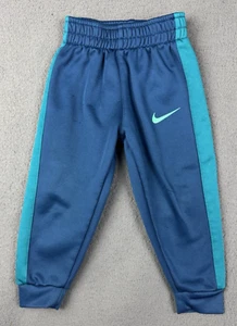 Nike Therma Pants Fleece Lined Toddler Boys Sweatpant Jogger Blue Teal Boy 3T 3 - Picture 1 of 10