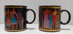 Laurel Burch Tribal Spirit Women Power & Familia Del Mundo coffee mugs - Picture 1 of 11