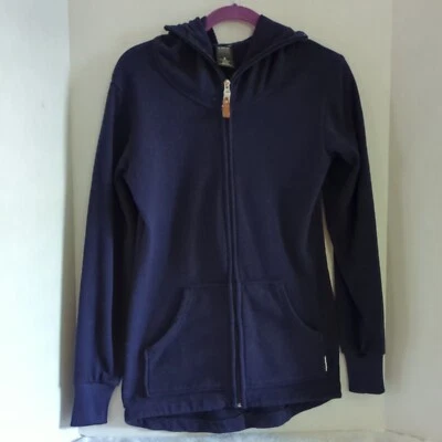 Chaqueta con Capucha Burton Dryride Púrpura Oscuro Cremallera Completa Polar con Bolsillos Talla S Foto 1 de 4